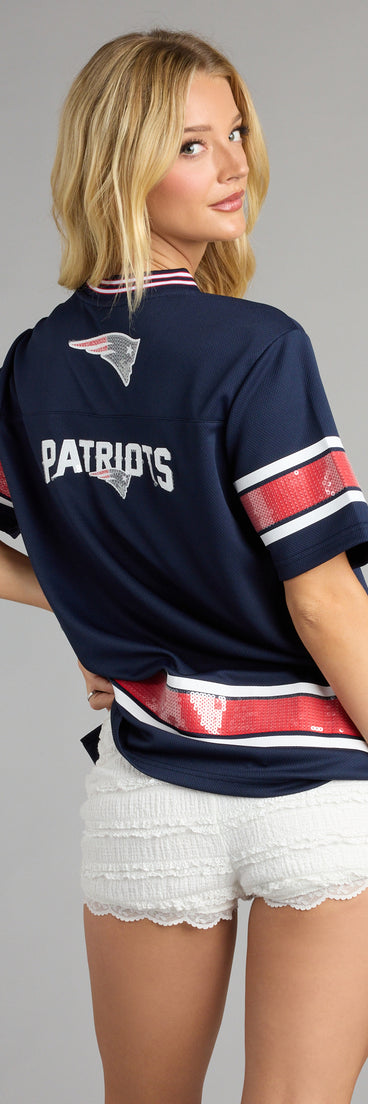 Trendy women’s tops, like the Ultra Game NFL New England Patriots Top, bring effortless style for fall layering, lounging, or going out.