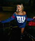 Sideline Chic New York Football Team Pull-Over Top