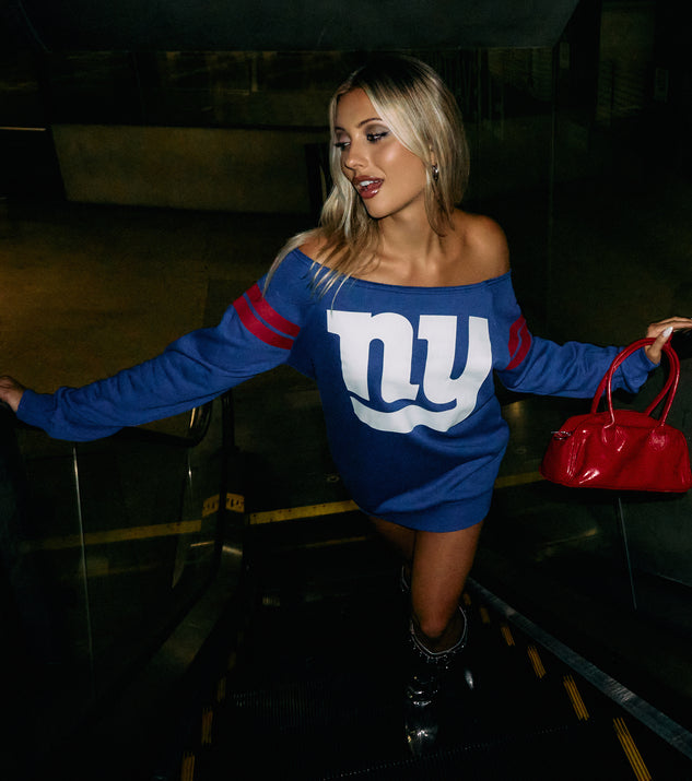 Sideline Chic New York Football Team Pull-Over Top