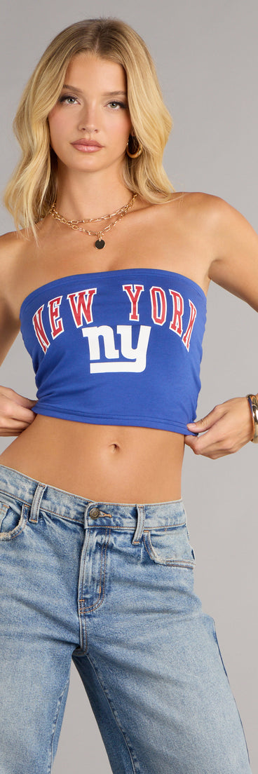 Trendy women’s tops, like the Ultra Game NFL New York Giants Tube Top, bring effortless style for fall layering, lounging, or going out.