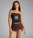 Lucky Player Game Graphic Tube Top