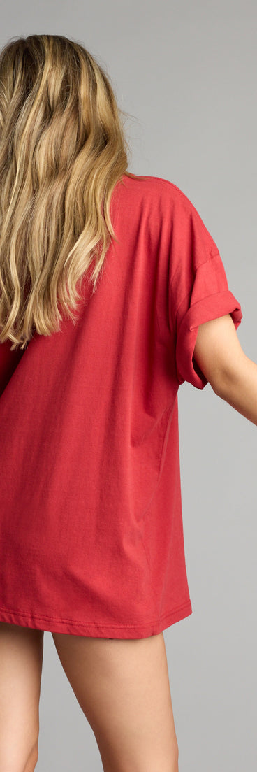 Trendy women’s tops, like the Chill Mode Stanford® Cardinal™ Graphic Tee, bring effortless style for fall layering, lounging, or going out.