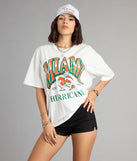 Complete your look with the Game Day Heat Miami™ Hurricanes Graphic Tee, a trendy top that’s ready to pair with anything in your fall rotation.