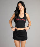 Trick Or Tequila Halter Crop Top