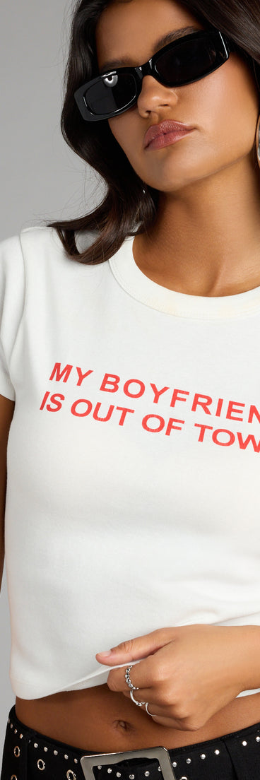Trendy women’s tops, like the Out Of Town Graphic Tee, bring effortless style for fall layering, lounging, or going out.
