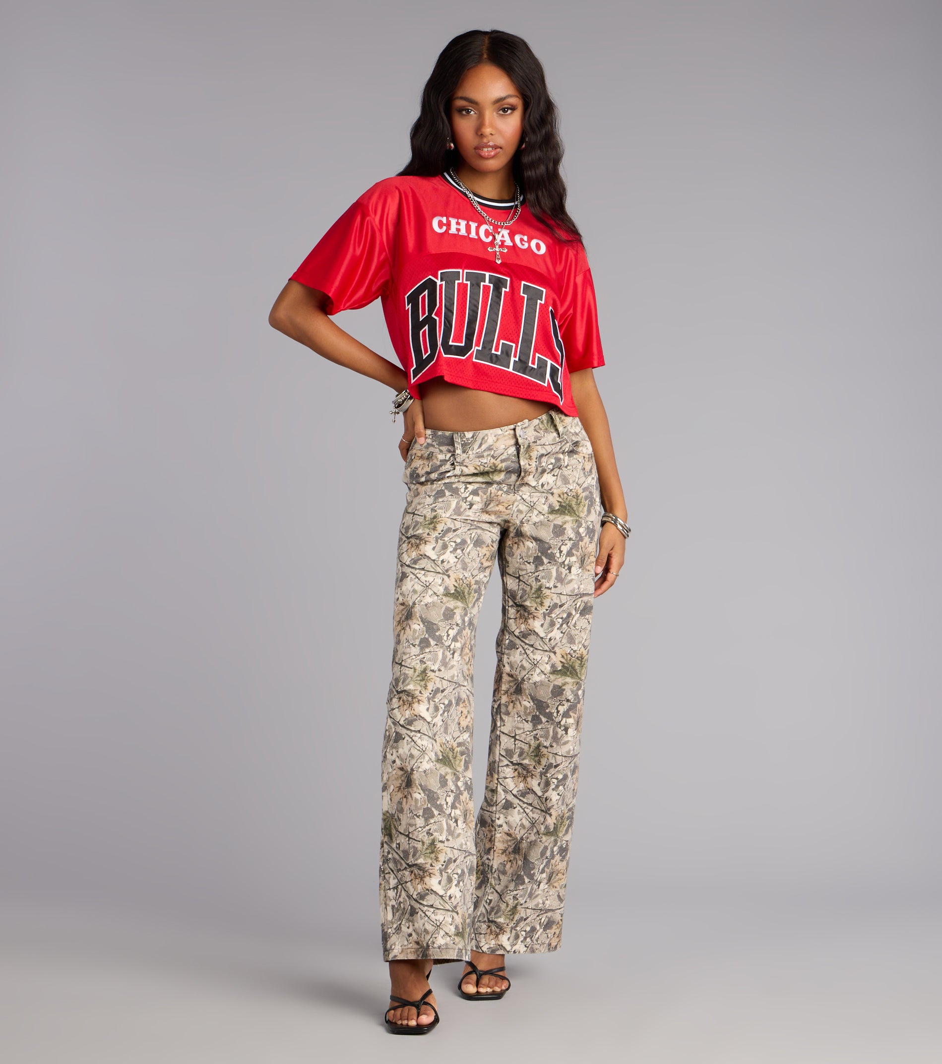Ultra Game NBA Chicago Bulls Crop Top | Windsor