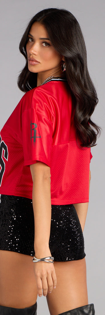 Ultra Game NBA Houston Rockets Crop Top