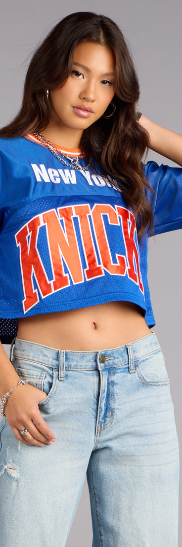 Ultra Game NBA New York Knicks Crop Top