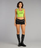 Certified Brat Graphic Crop Top
