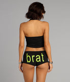 365 Party Girl Graphic Halter Top