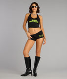 365 Party Girl Graphic Halter Top