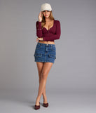 Everyday Long Sleeve Zip-Up Crop Top