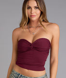 More To Come Twist Tube Crop Top