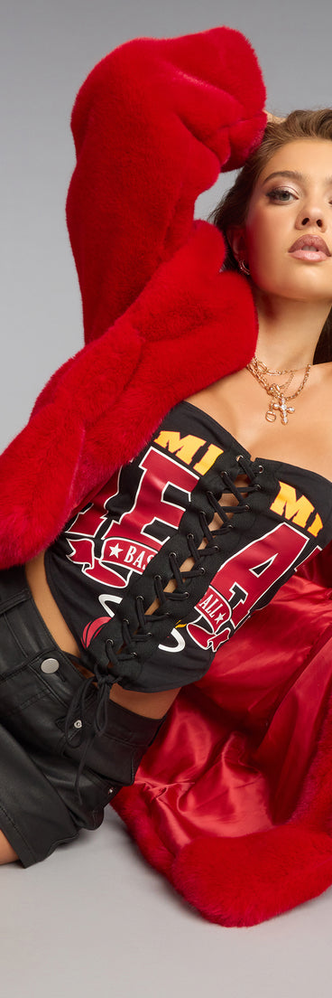 Ultra Game NBA Miami Heat Corset Top