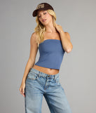Serve Looks Crop Tube Top
