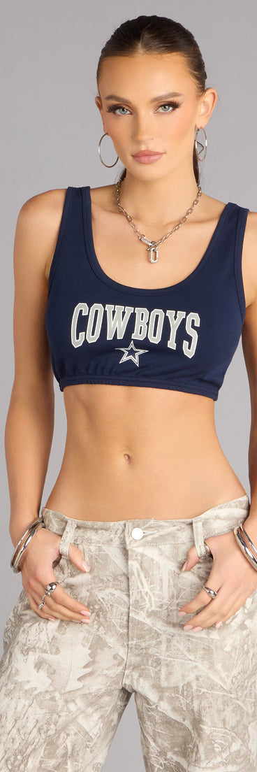 Ultra Game NFL Dallas Cowboys Crop Tank Top