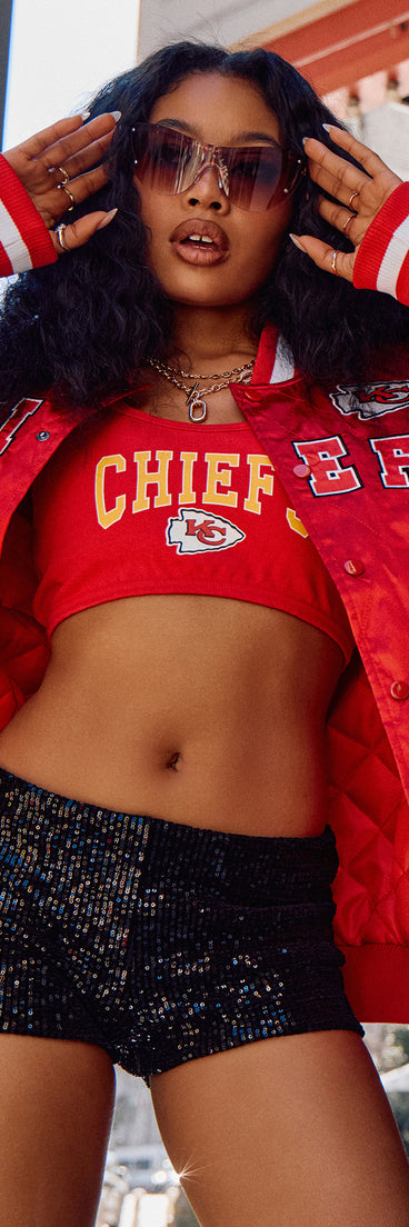 Ultra Game NFL Kansas City Chiefs Crop Tank Top