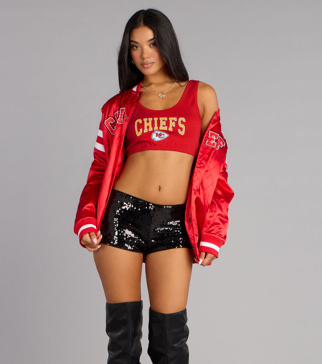 Ultra Game NFL Kansas City Chiefs Crop Tank Top & Windsor