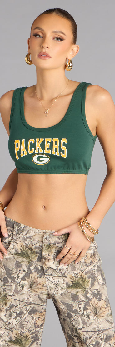 Ultra Game NFL Green Bay Packers Crop Tank Top