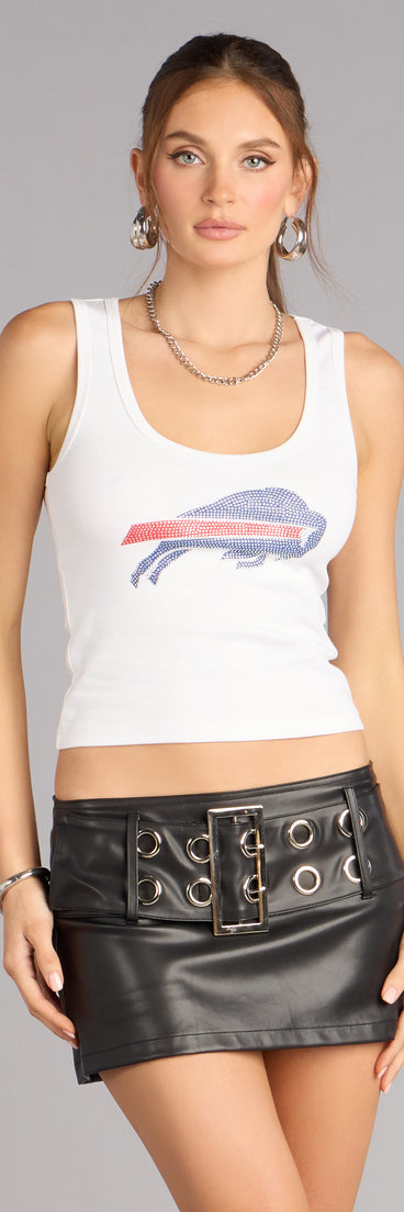 Ultra Game NFL Buffalo Bills Rhinestone Tank Top