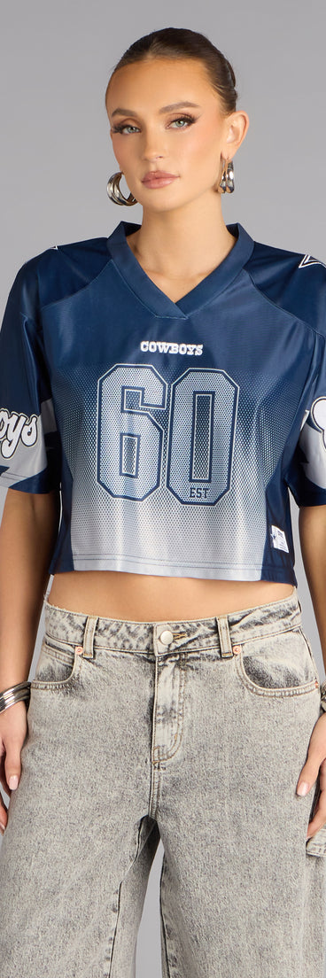 Ultra Game NFL Dallas Cowboys Mesh Crop Top