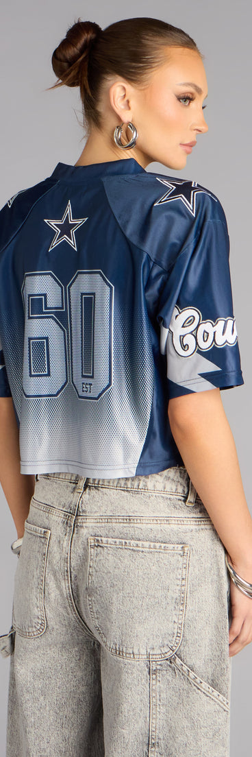 Ultra Game NFL Dallas Cowboys Mesh Crop Top