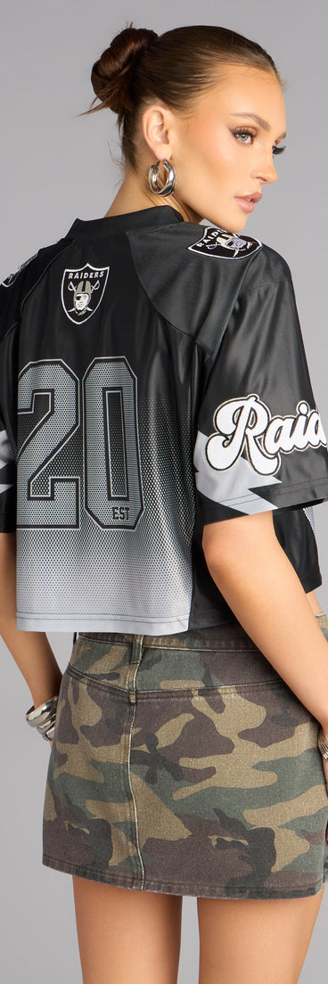 Ultra Game NFL Las Vegas Raiders Mesh Crop Top