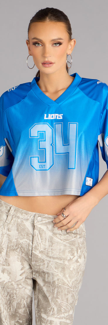 Ultra Game NFL Detroit Lions Mesh Crop Top