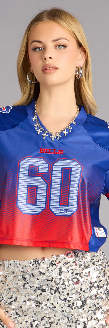 Ultra Game NFL Buffalo Bills Mesh Crop Top