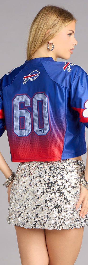 Ultra Game NFL Buffalo Bills Mesh Crop Top