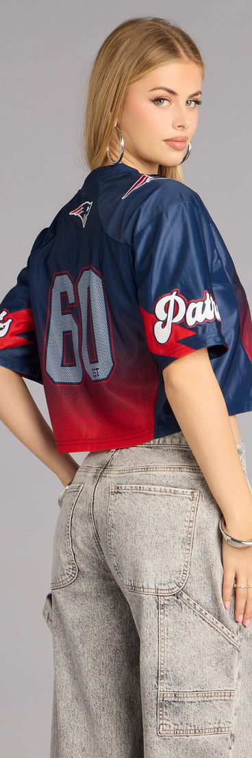 Ultra Game NFL New England Patriots Mesh Crop Top