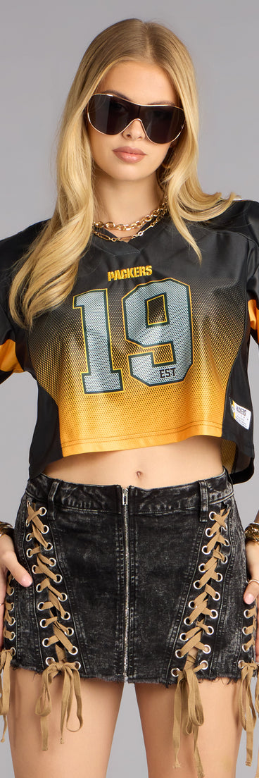 Ultra Game NFL Green Bay Packers Mesh Crop Top