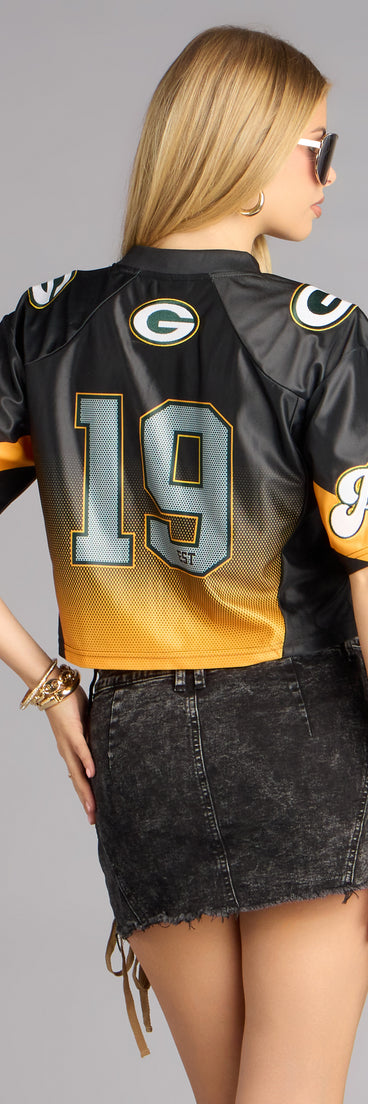 Ultra Game NFL Green Bay Packers Mesh Crop Top