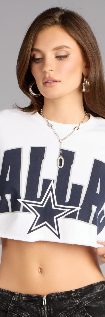 Ultra Game NFL Dallas Cowboys Crop Top