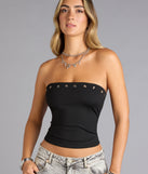 Edge Appeal Studded Tube Top