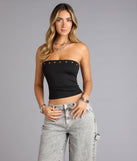 Edge Appeal Studded Tube Top