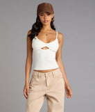 Sweet And Sleek Cutout Tank Top