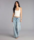 Level Up Halter Crop Top