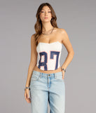 Game On Jersey 87 Corset Top