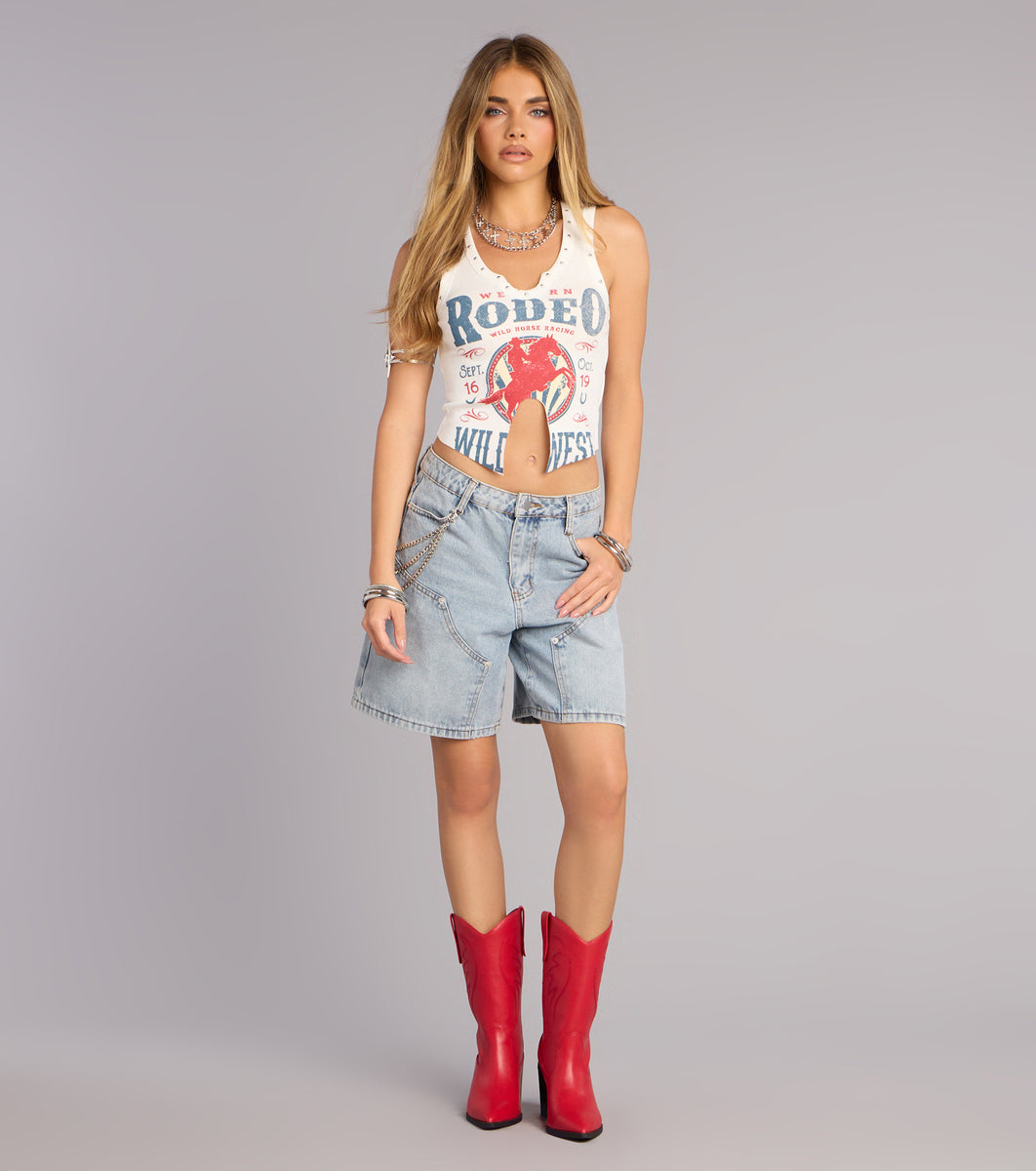 Wild West Rodeo Graphic Tank Top & Windsor