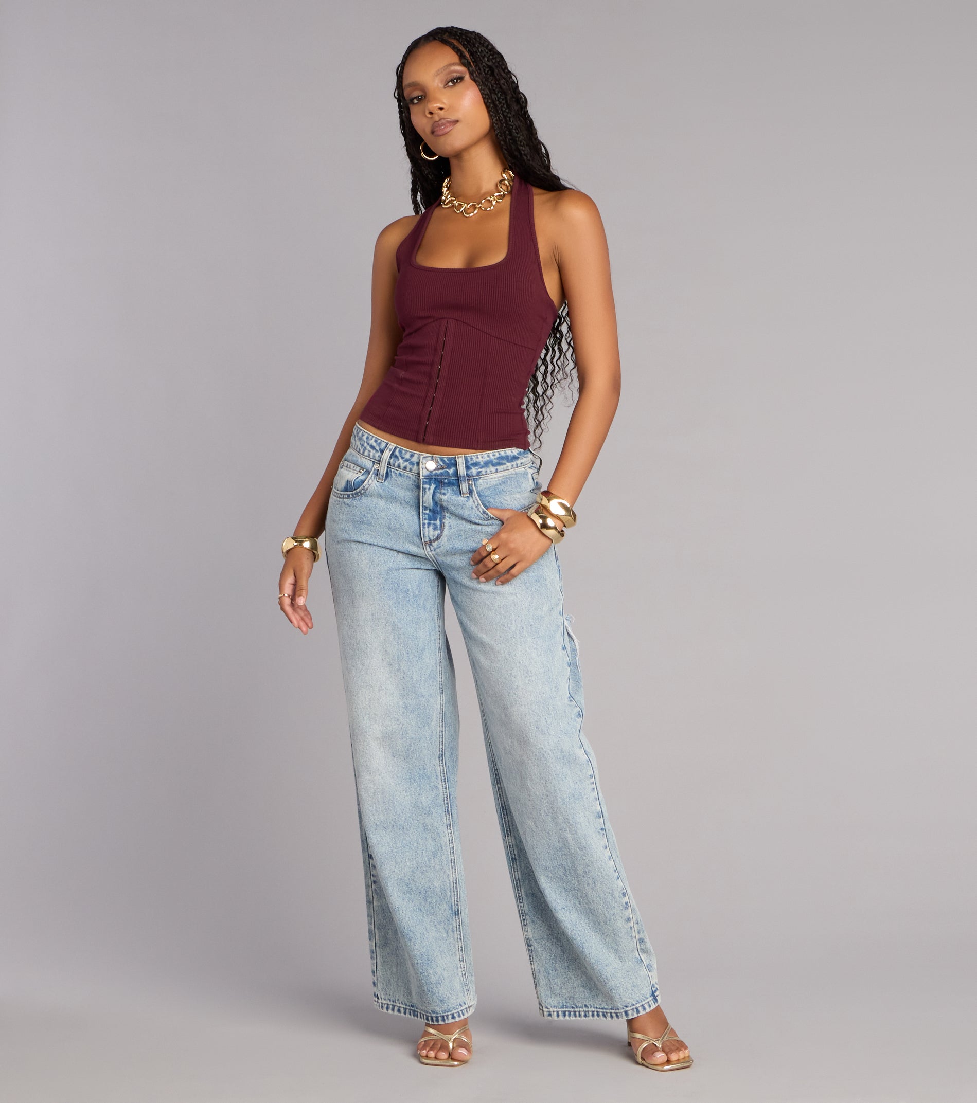 Casual Cutie Rib Knit Crop Top | Windsor