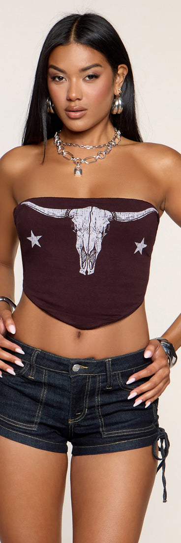 Rodeo Rules Tube Crop Top