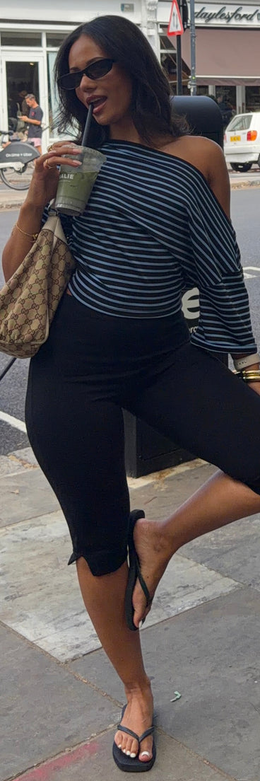 Plans Optional Striped Dolman Top