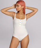 Back To Basics Henley Bodysuit