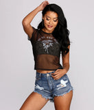 Wild Rose Mesh Top