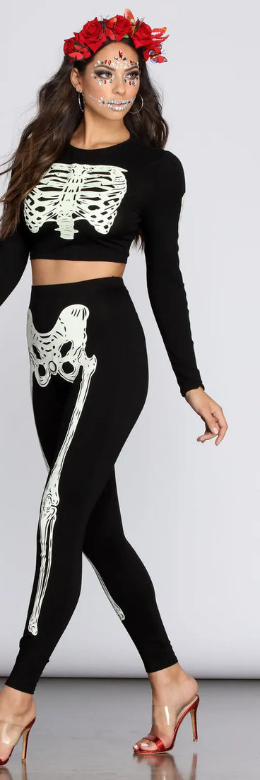 Glow-In-The-Dark Skeleton Top