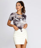 Tie Dye Biker Babe Crop Top