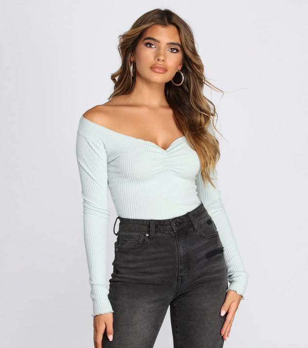 Cozy Ribbed Knit Top