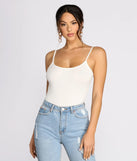 Basic Ribbed Knit Bodysuit