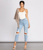 Basic Ribbed Knit Bodysuit